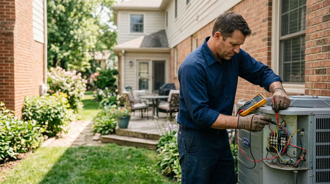 HVAC technician working near Ann Arbor, MI